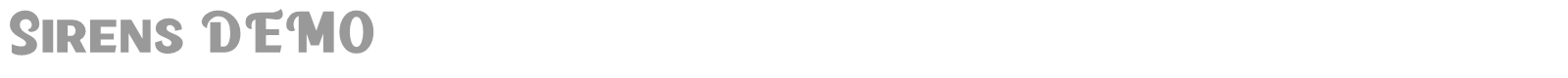 Sirens font preview